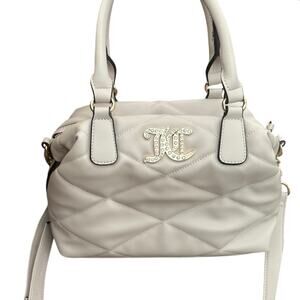Juicy Couture Angel Cream Beige Brighter Than A Diamond Satchel Bag Purse NWT